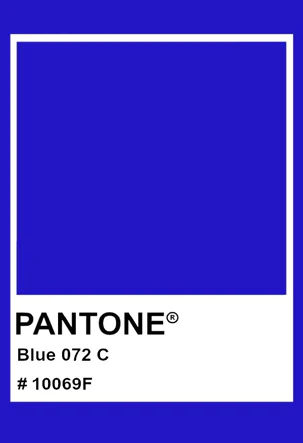 Pantone Blue 072 C