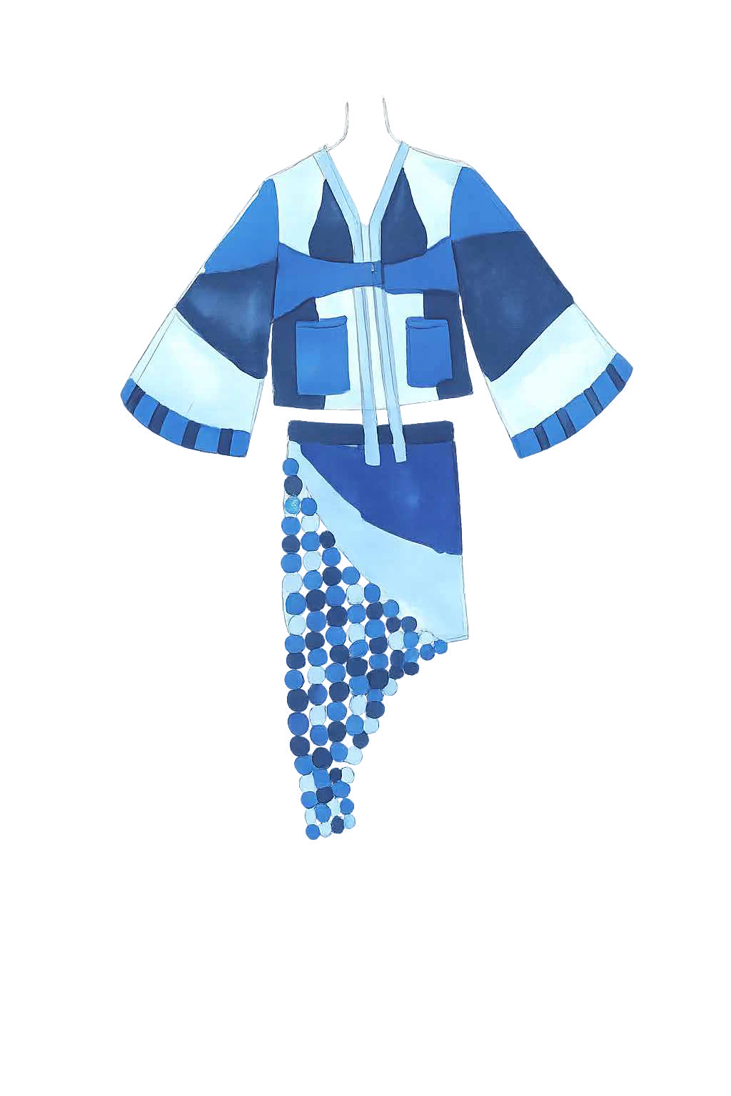 Ilustração kimono