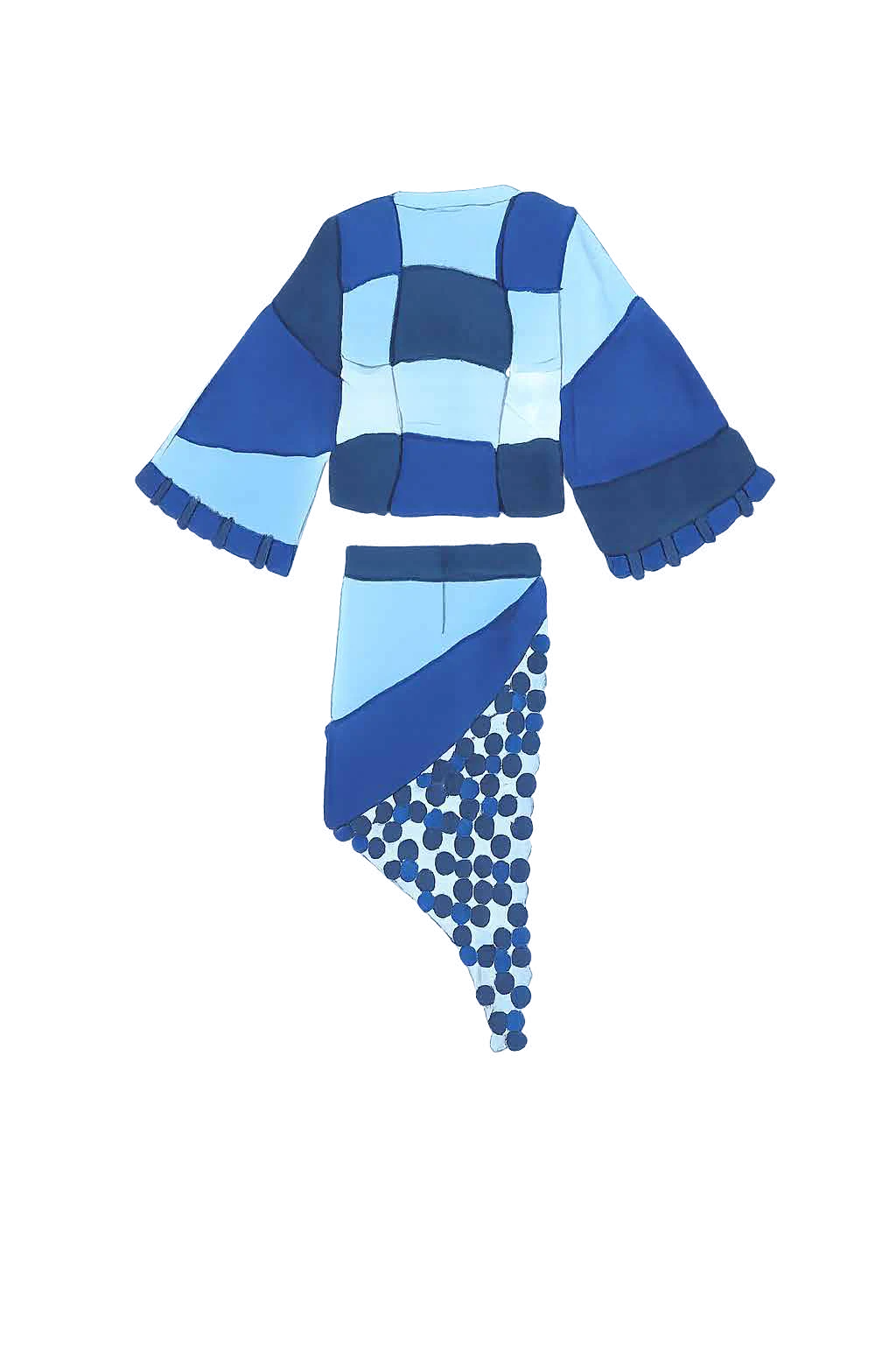 Ilustração kimono